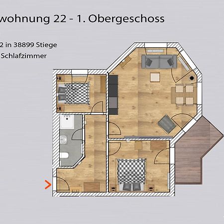 Auszeit-Im-Harz Haus 5 Wohnung 22 Stiege Ngoại thất bức ảnh